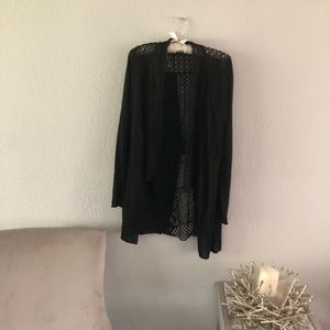 Black lace cardigan